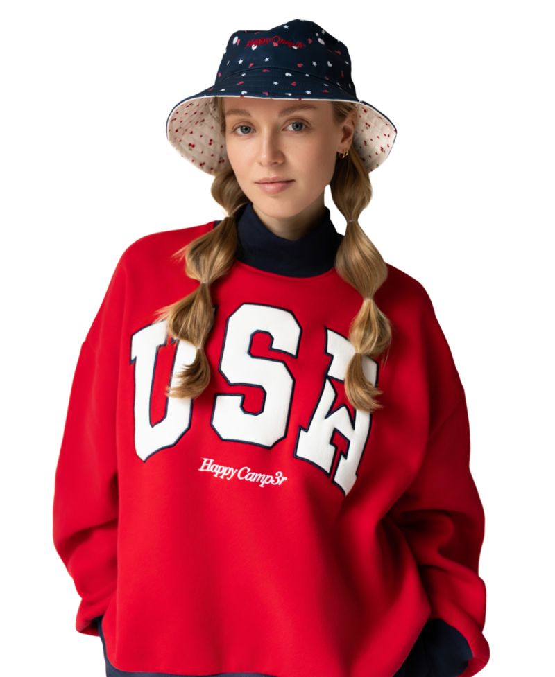 Women's USA Mock Neck Sweatshirt