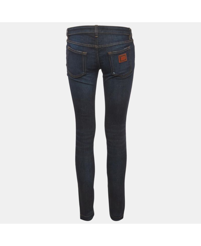 Women's Low-Rise Dark-Rinse Skinny Jeans