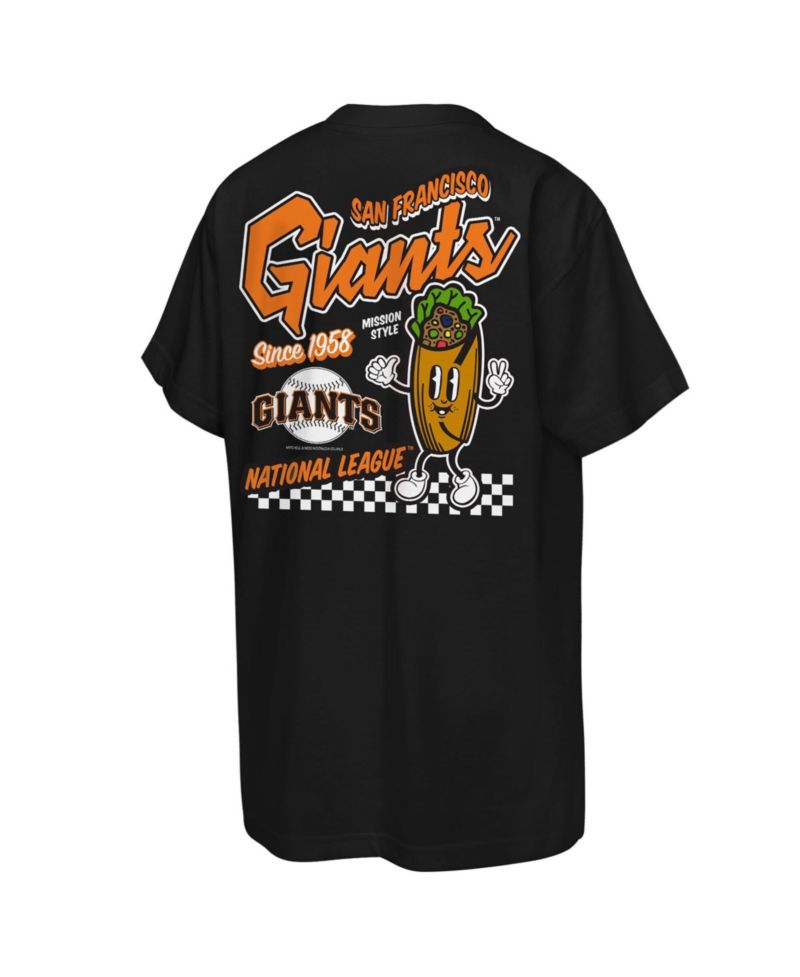 Big Boys and Girls Black San Francisco Giants Cooperstown Concession T-Shirt