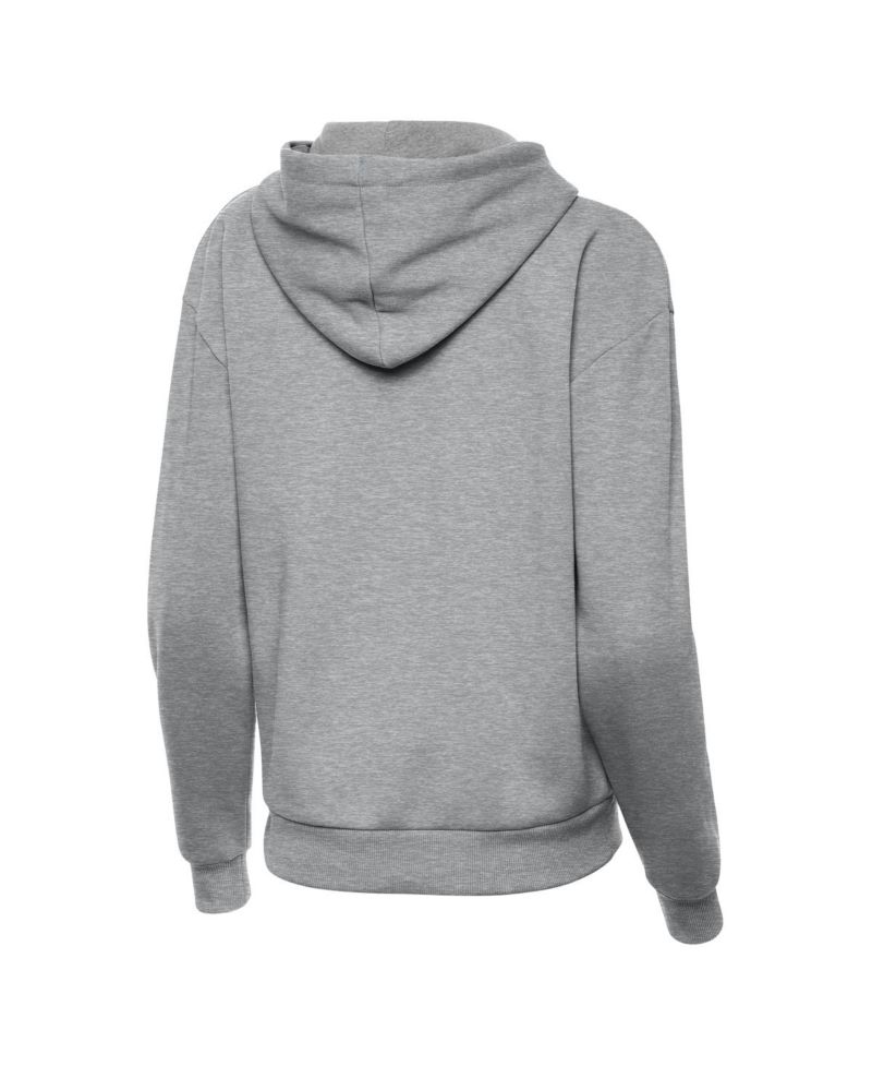 Women's Heather Gray Detroit Lions Victory Pullover Hoodie Sweatshirt