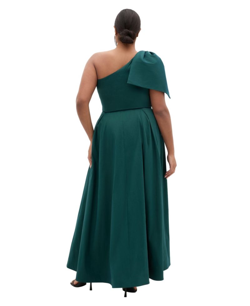 Plus Size Captivate One Shoulder Maxi Dress