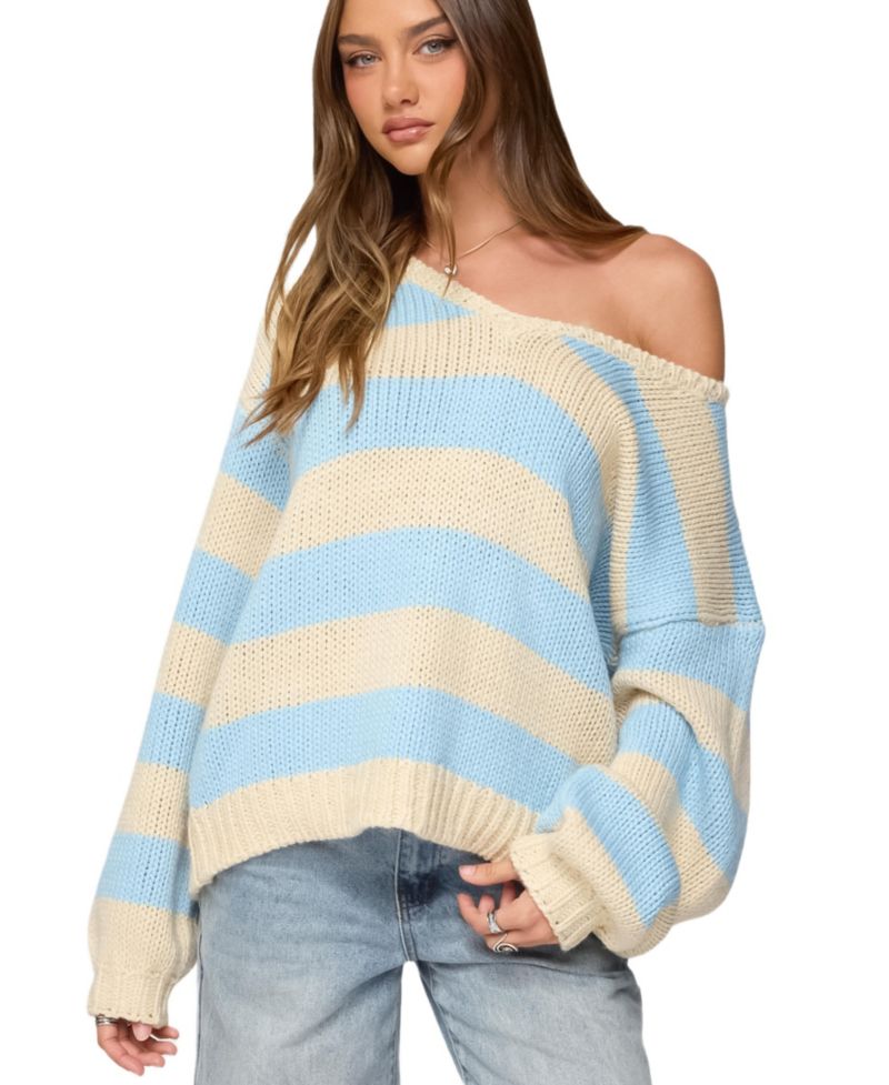 Women's Tracie Striped Oversized Sweater