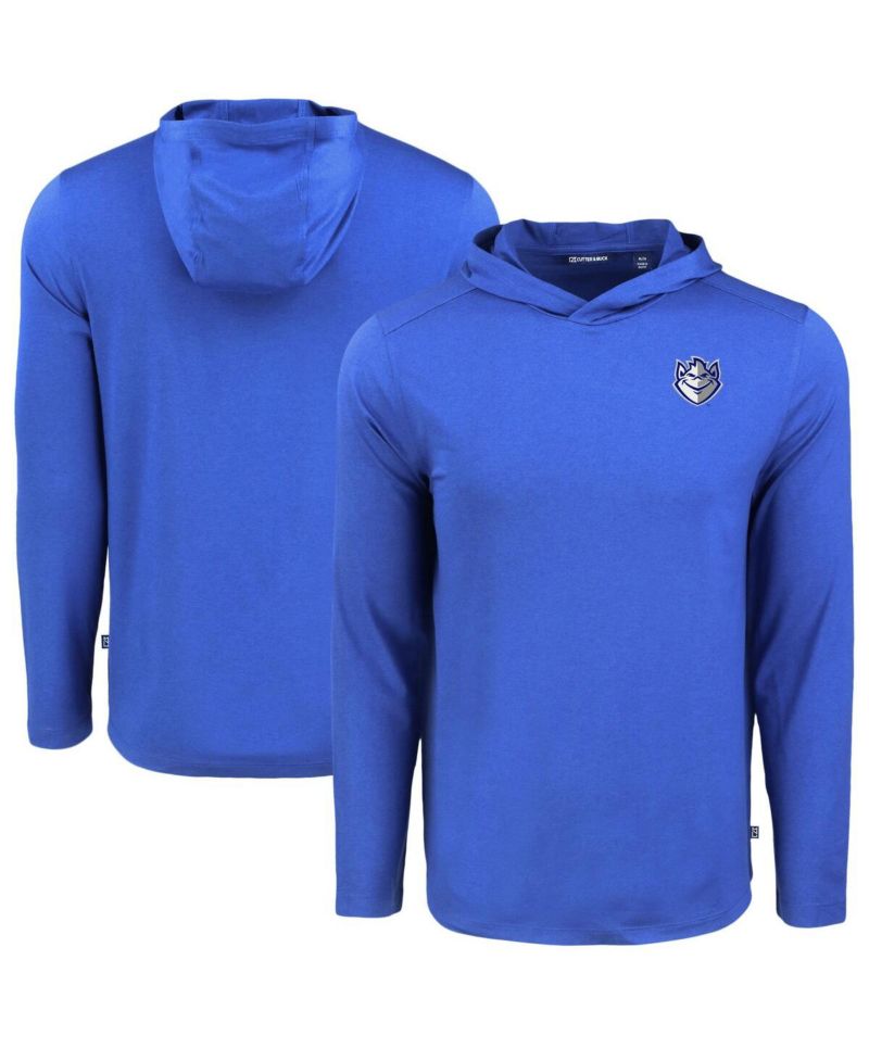 Men's Blue Saint Louis Billikens Coastline Epic Comfort Eco Long Sleeve Hoodie T-Shirt