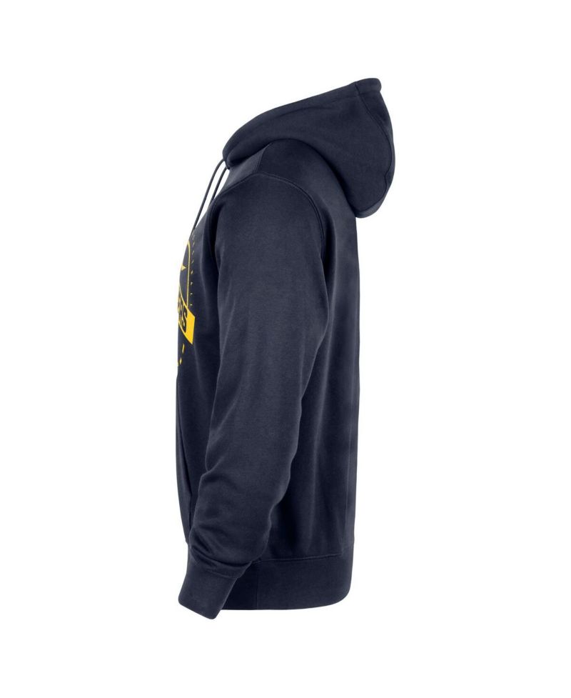 Men's Navy Indiana Pacers 2025/26 Authentic Practice Club Pullover Hoodie