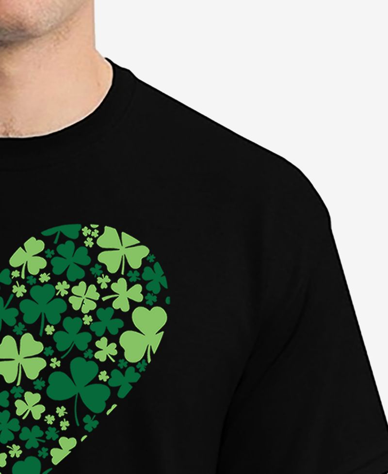 Men's Clover Heart Word Art T-Shirt
