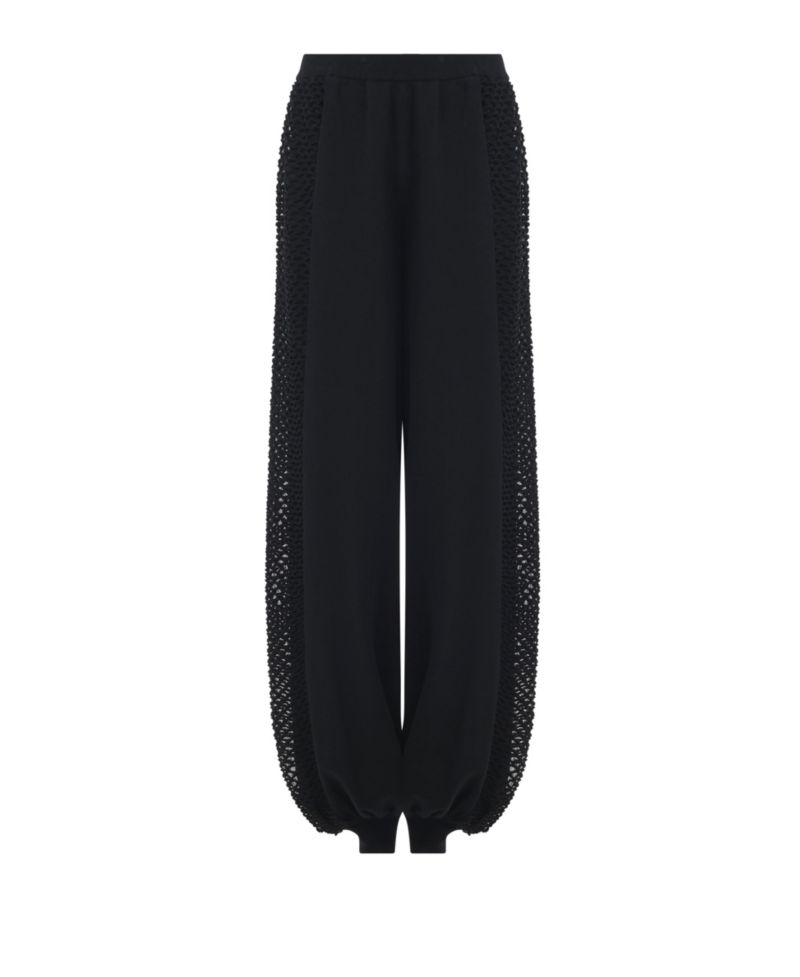 Women's Mesh Detail Knit Trousers