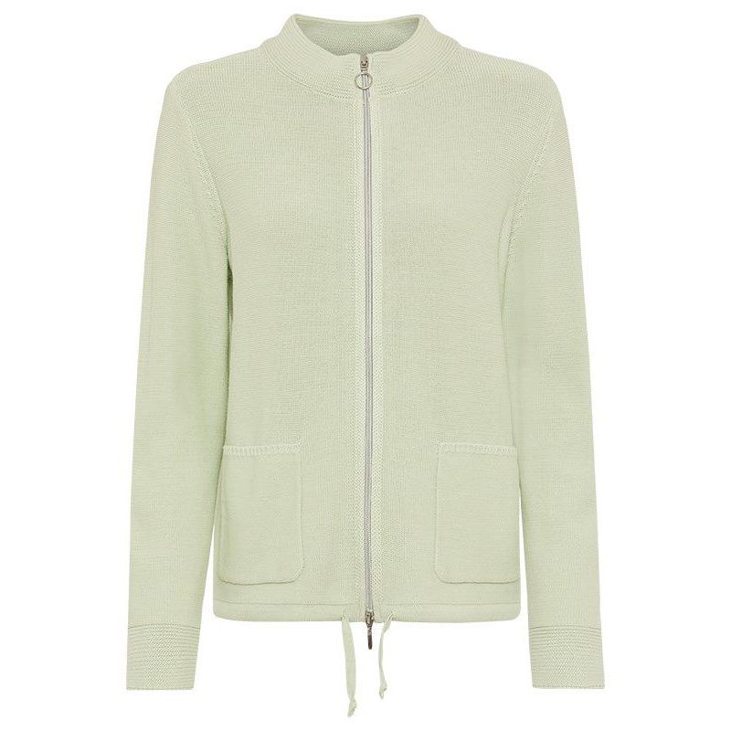 Women's Zip Front Mock Neck Cardigan