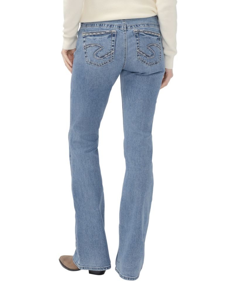 Women's Suki Low-Rise Distressed-Knees Bootcut Jeans