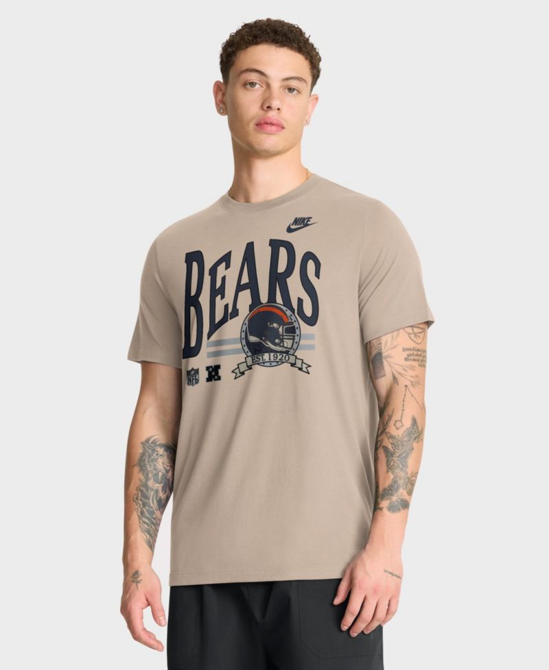 Men's Sand Chicago Bears Rewind Tri-Blend T-Shirt