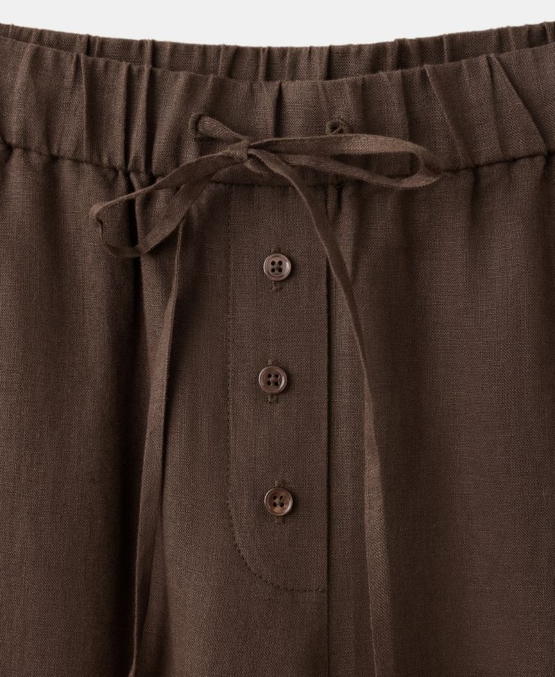 Women's Wide-Leg Linen Pants