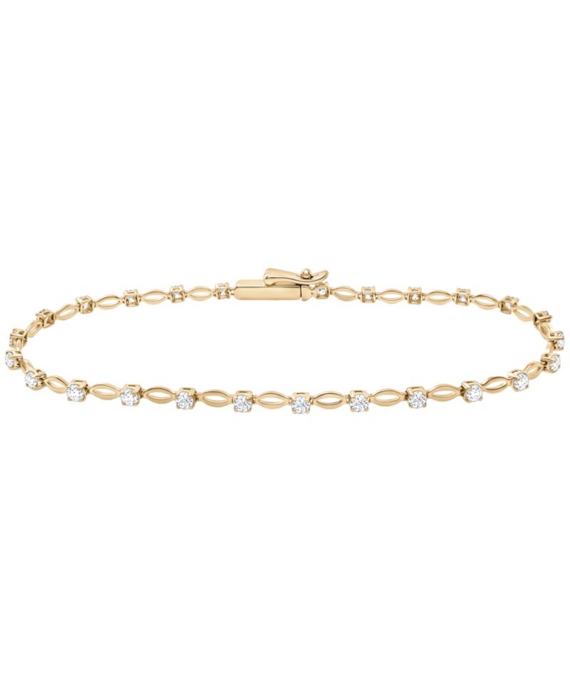 Diamond Bracelet (1 ct. t.w.) in 10k Yellow Gold