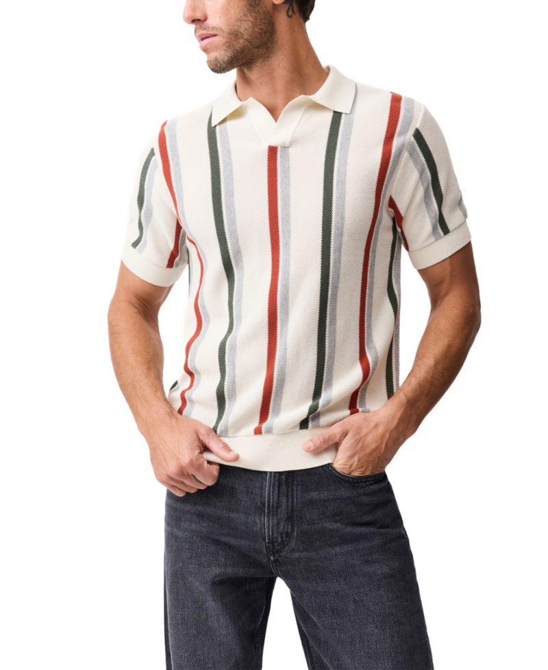 Men's Royce Hill Cotton Knit Polo Shirt