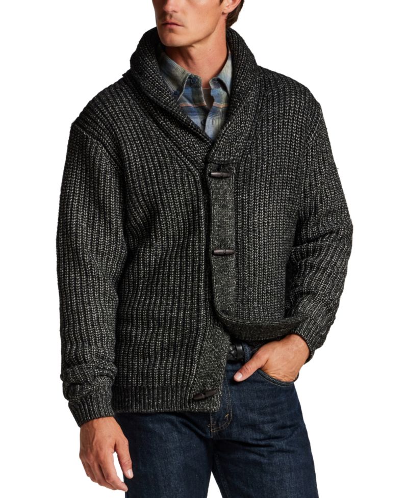 Men's Mixy Shawl Collar Cardigan Sweater