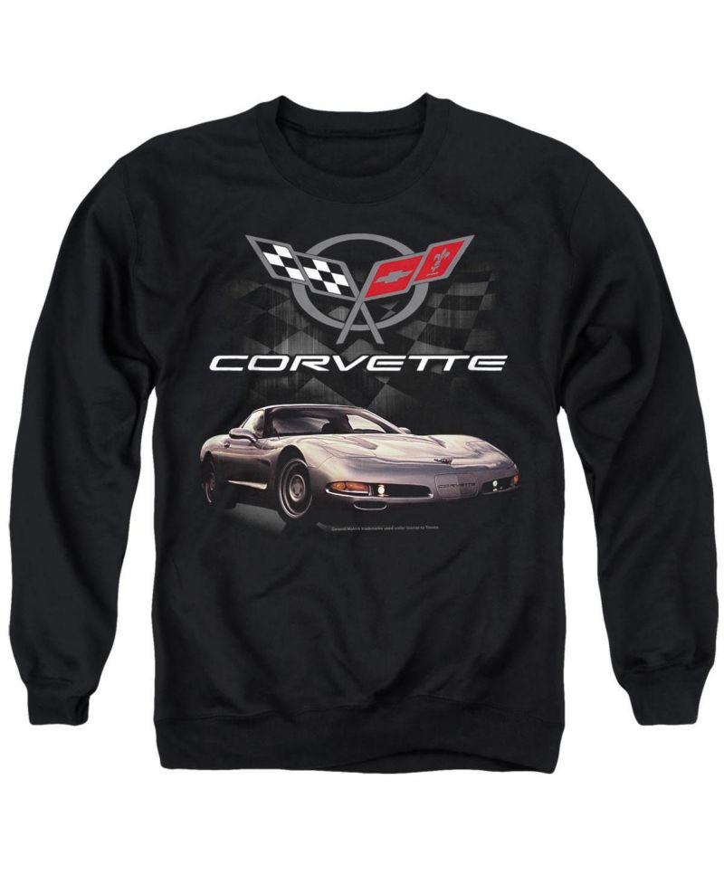 Men's Checkered Past Graphic Long-Sleeve Classic-Fit Crewneck Sweatshirt