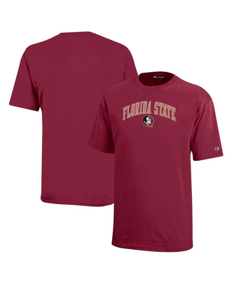 Big Boys and Girls Garnet Florida State Seminoles Arch Over Logo T-Shirt