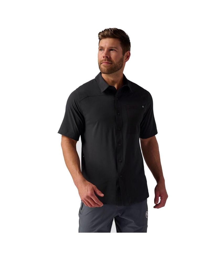 Men's Slickrock Button-Up Jersey Mountain Bike Jerseys Short Sleeve T-Shirt