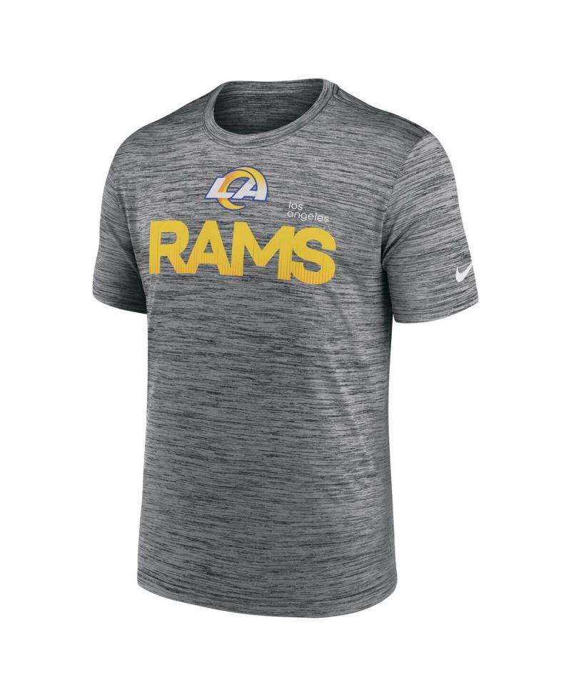 Men's Anthracite Los Angeles Rams Blitz Velocity Modern Performance T-Shirt