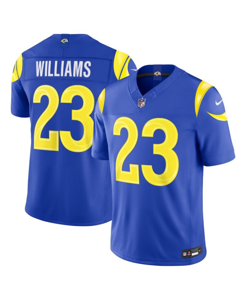 Men's Kyren Williams Royal Los Angeles Rams Vapor F.U.S.E. Stitched Limited Jersey