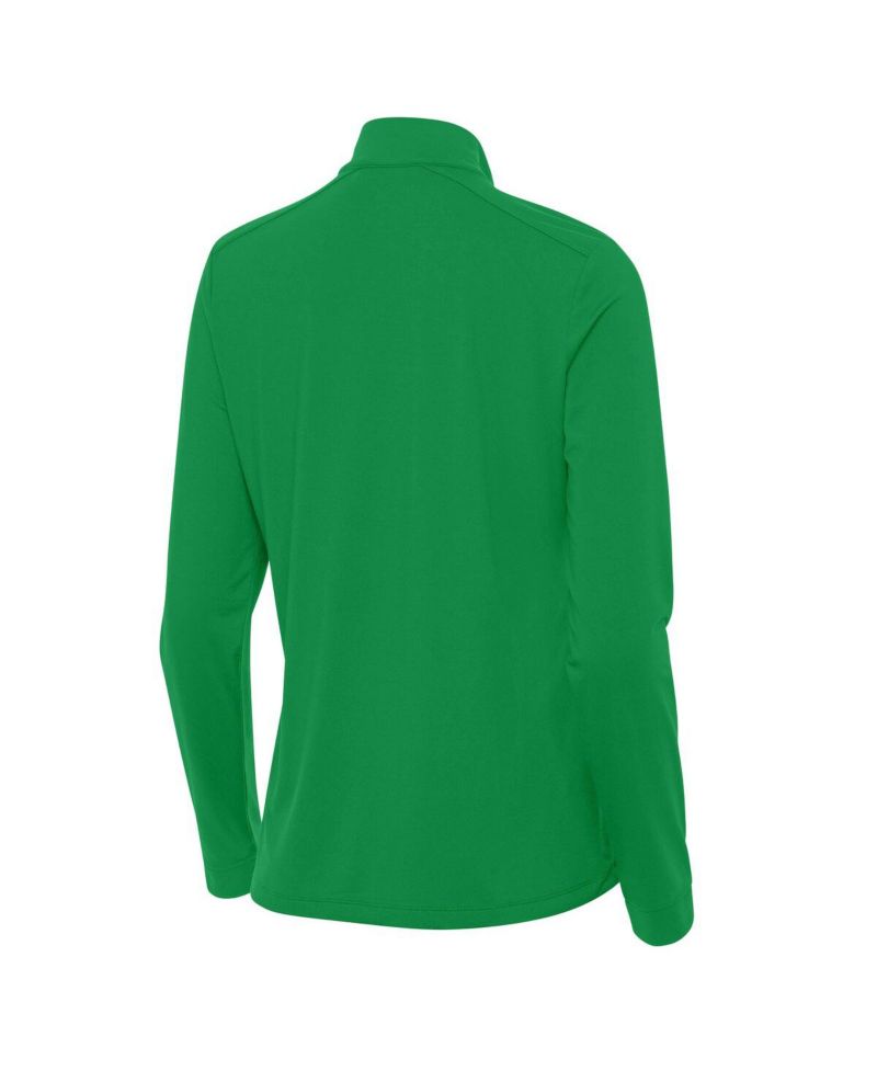 Women's Kelly Green Golden State Warriors St. Patrick's Day Intent Quarter-Zip Top