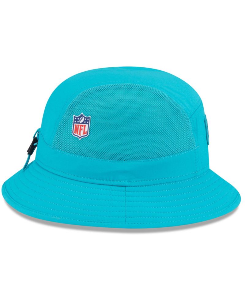 Men's Aqua Miami Dolphins 2025 Sideline Bucket Hat