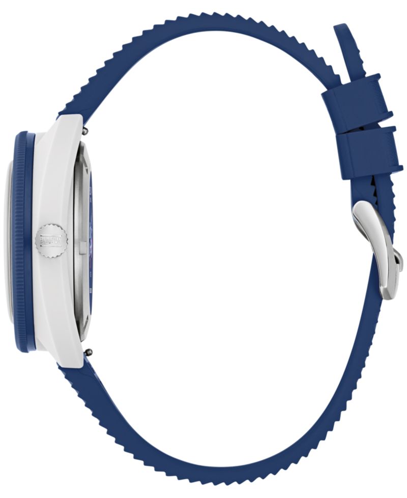 Men's Limited Edition Performance Snorkel "Sail 4th" Blue Rubber Watch 41mm