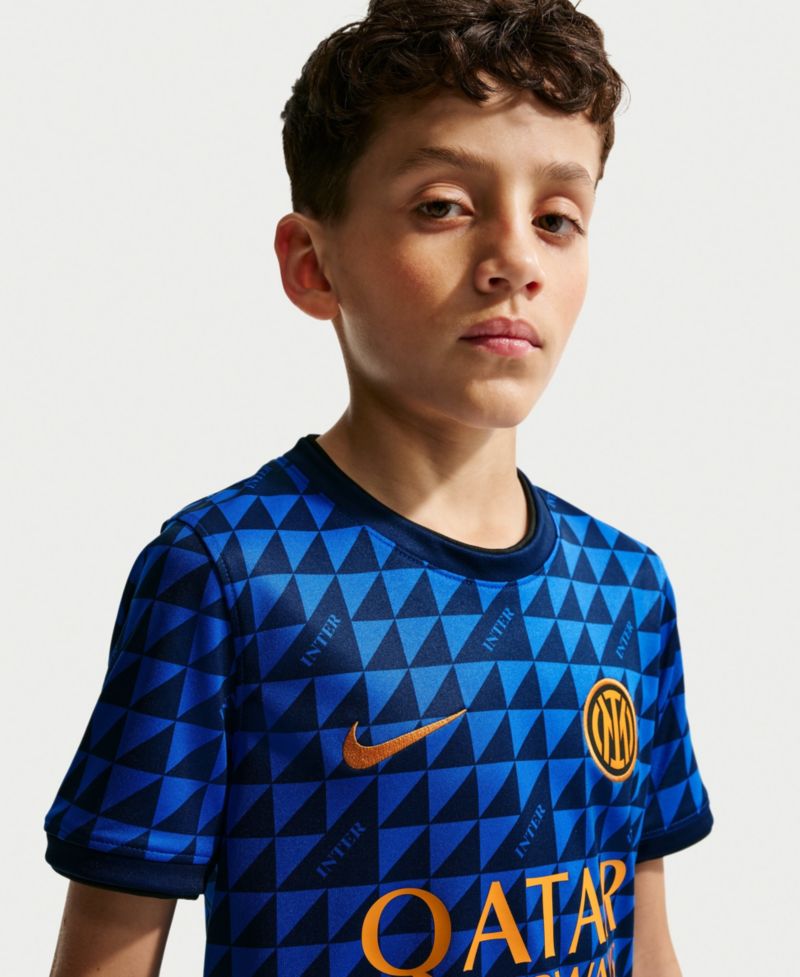 Big Boys and Girls Blue Inter Milan 2026/27 Away Pre-Match Jersey