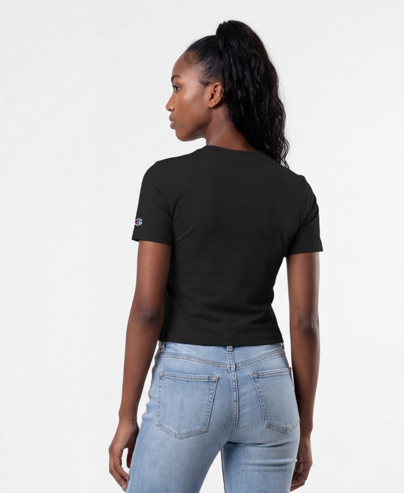 Women's Black San Antonio Spurs Soft Touch Fitted T-Shirt