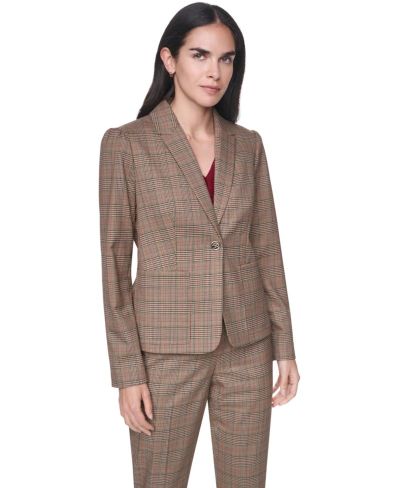 Women's Notch-Collar One-Button Blazer