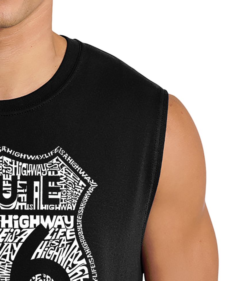 Men's Route 66 Shield Design Tank Top