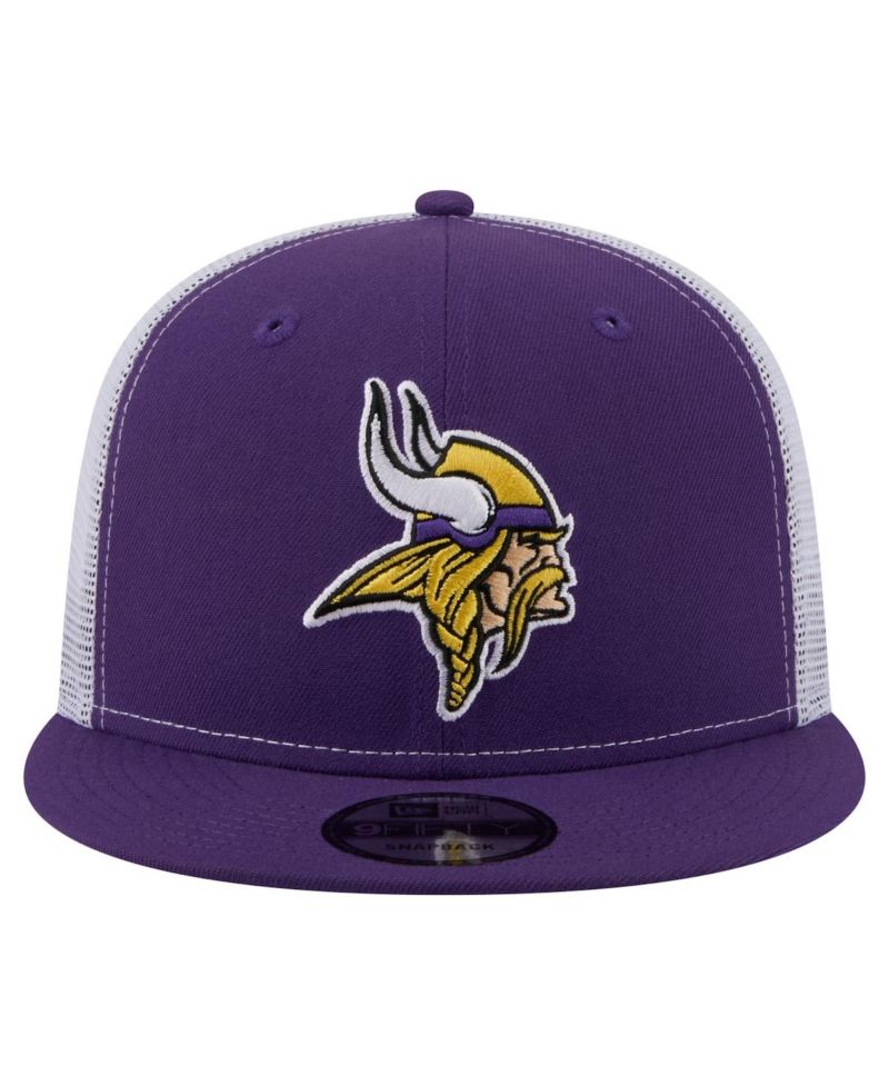 Men's Purple Minnesota Vikings Core Team 9FIFTY Trucker Snapback Hat