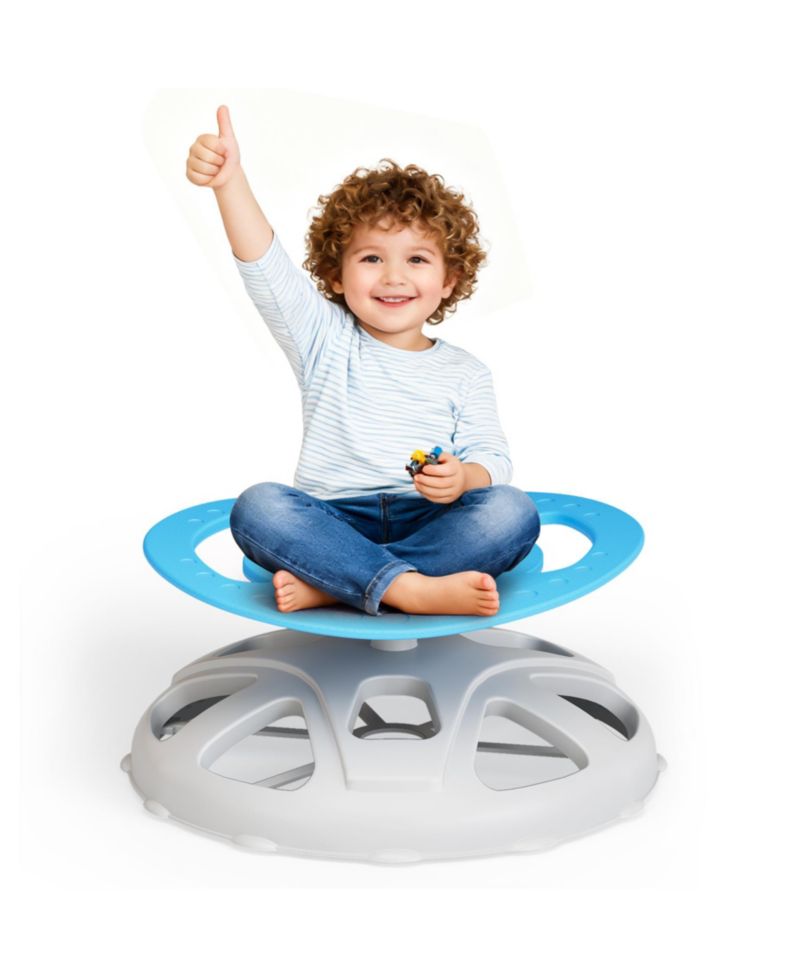 Kids Sensory Swivel Chair, Spinning Chair for Autistic Kids with Safety Handle and Non-Slip Design, Training Body Coordination