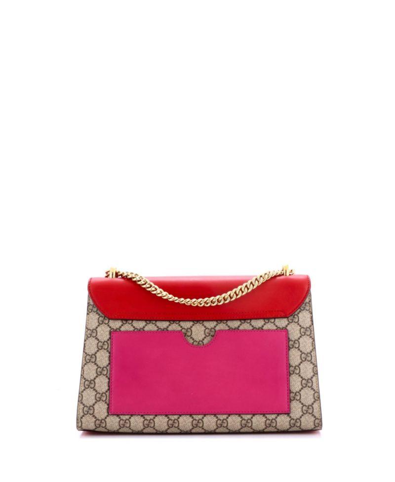 Medium Padlock Shoulder Bag GG Coated Canvas and Leather