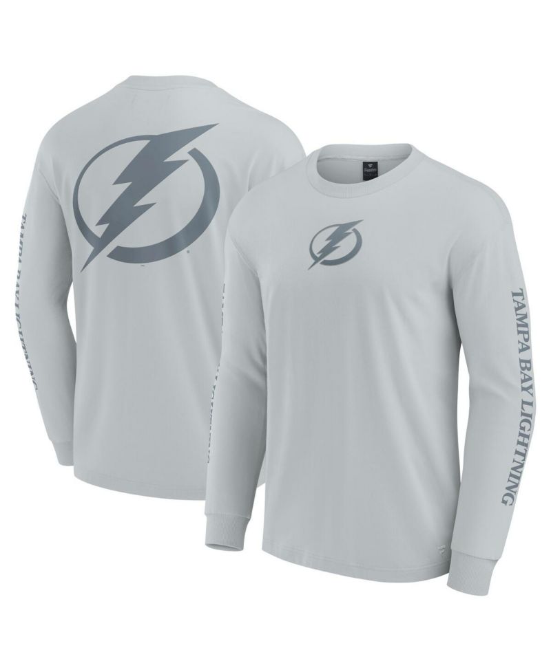 Men's Gray Tampa Bay Lightning Elements Strive Long Sleeve T-Shirt