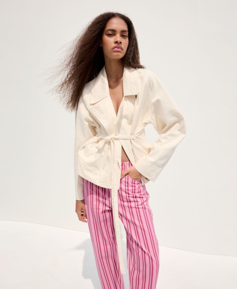 Women's Straight-Fit Striped Jeans