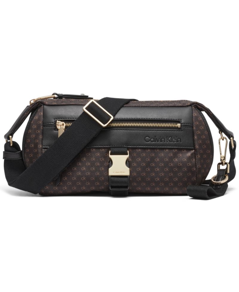 Elora Nylon Mini Signature Top Zipper Crossbody