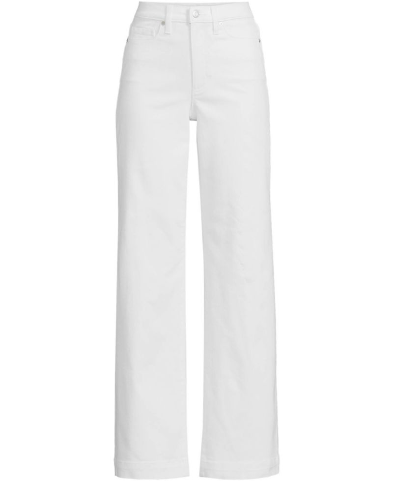 Petite High Rise Wide Leg Denim Jeans