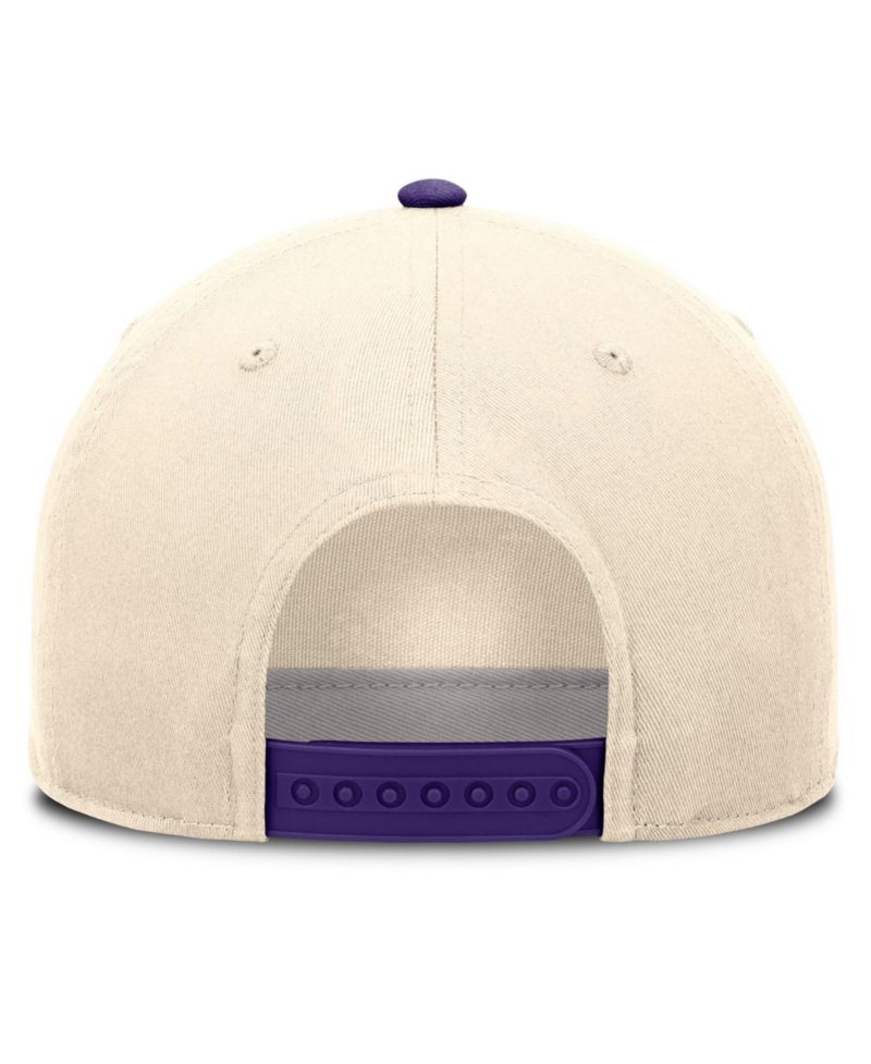 Men's and Women's Natural/Purple LSU Tigers Campus Prep Rise Adjustable Hat