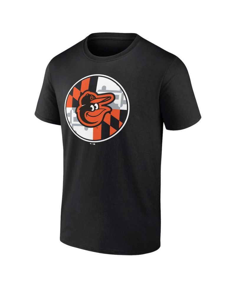Men's Black Baltimore Orioles Flag T-Shirt