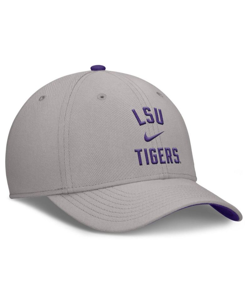 Men's Gray LSU Tigers Rise Prep Performance Flex Hat