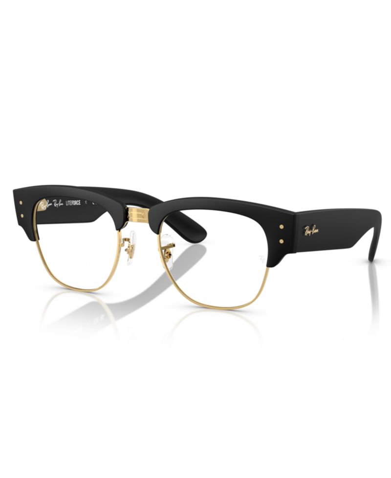 Unisex Square Innovative Material RB7316V Mega Clubmaster Optics Liteforce Eyeglasses