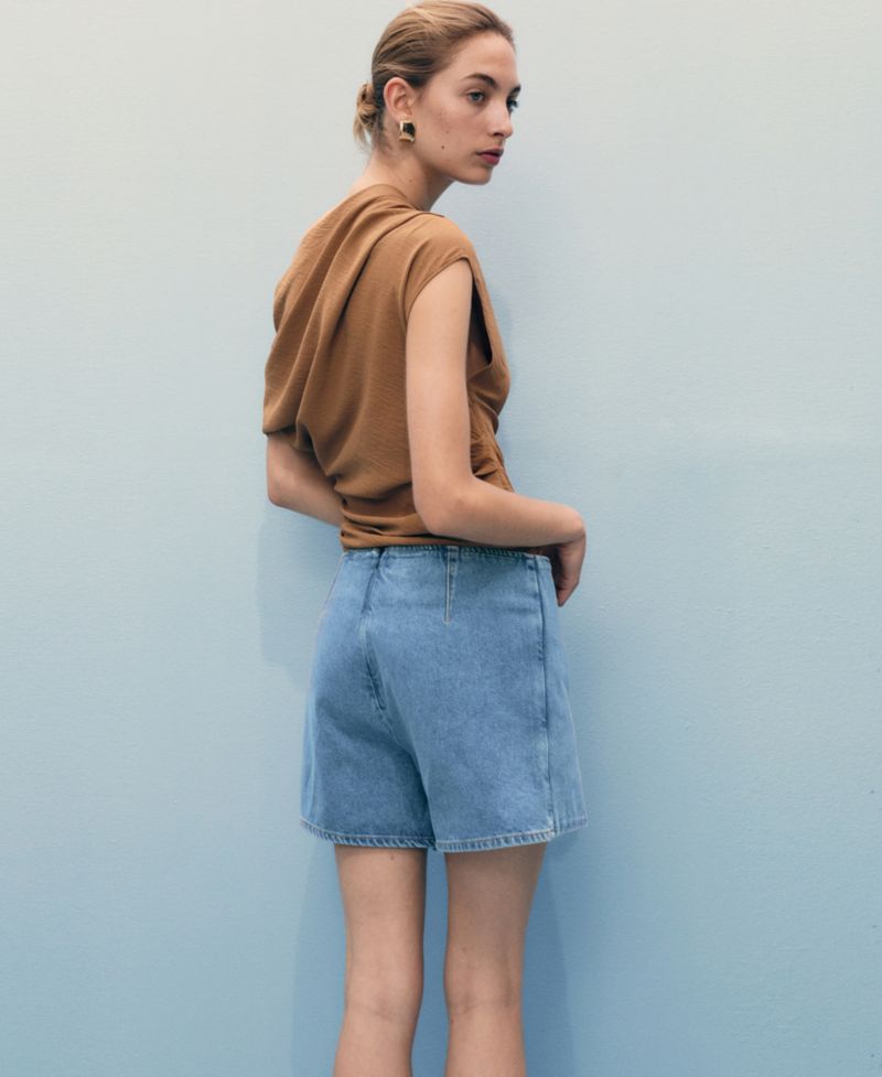 Women's Wrapped Denim Skort