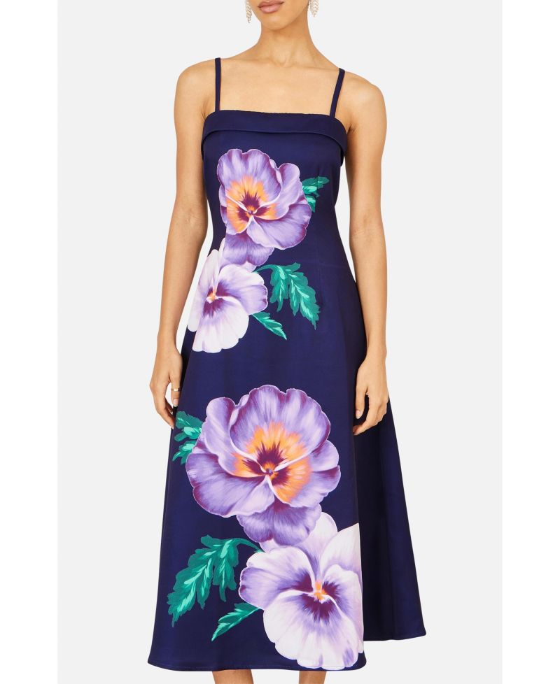 Women's Pansy Strappy Midi Dress
