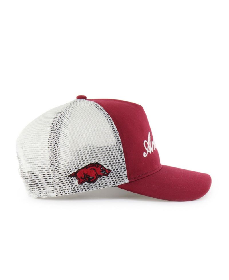 Men's and Women's Cardinal Arkansas Razorbacks Contemporary Basics Foundation Trucker Hitch Adjustable Hat