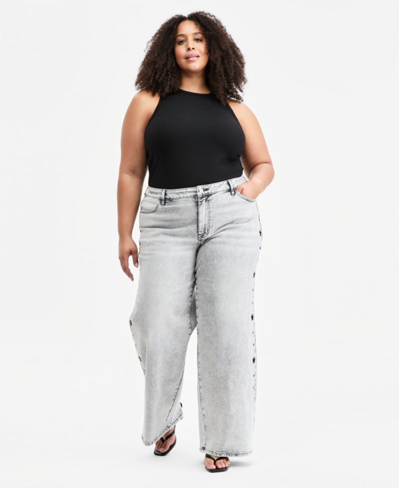 Trendy Plus Ultra 90's Studded Jeans
