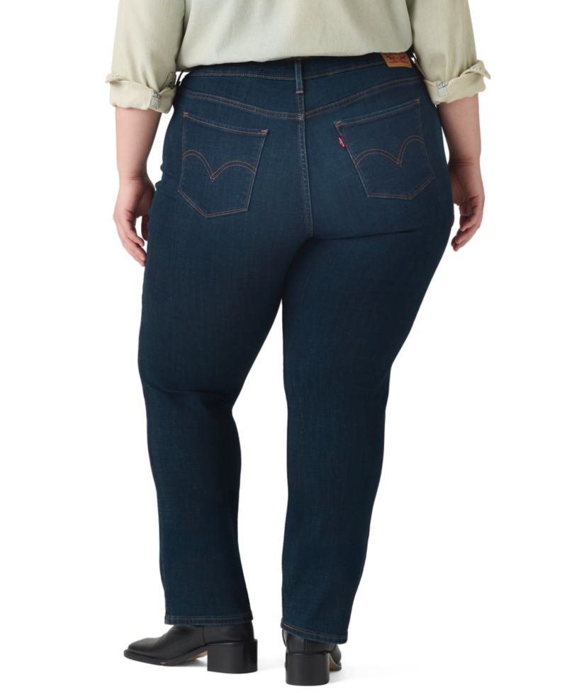 Trendy Plus Size Classic Straight Leg Jeans