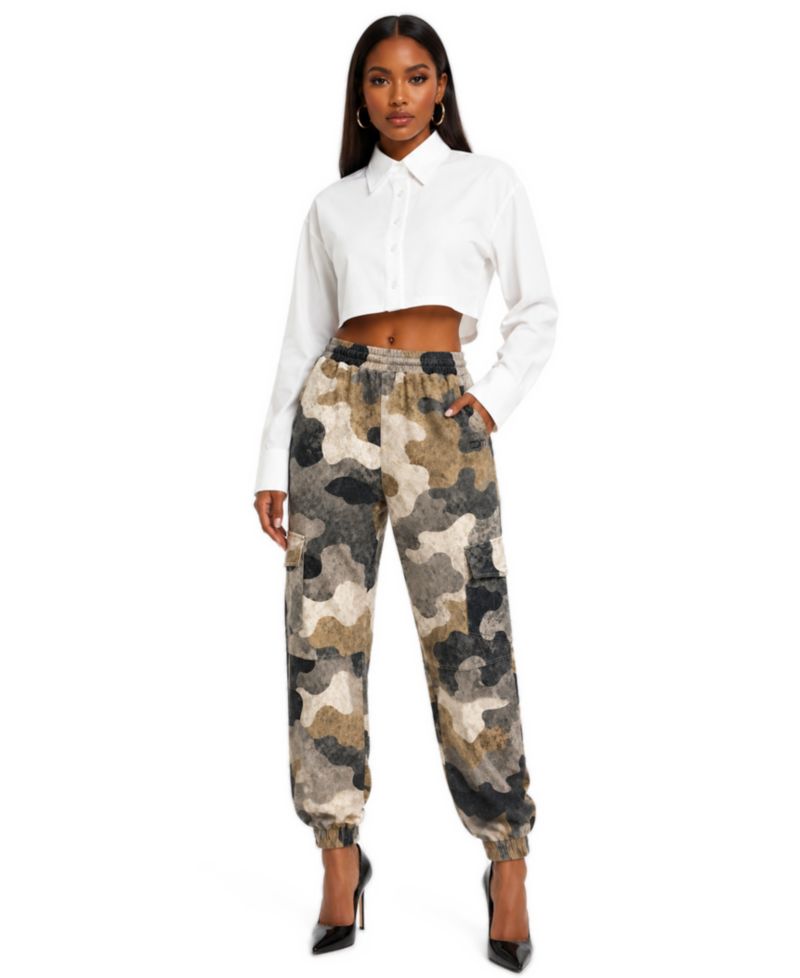Women's Camo Baggy Cargo Joggers