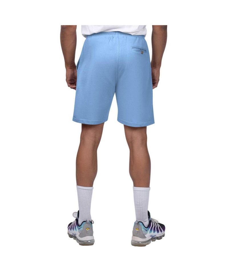 Men's Light Blue Los Angeles Dodgers Peached French Terry Shorts