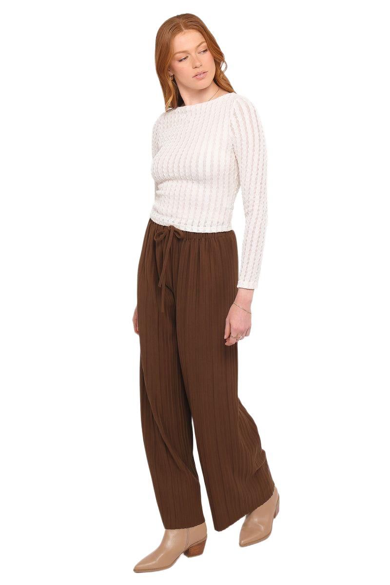 Women's Davis Pleated Knit Pant