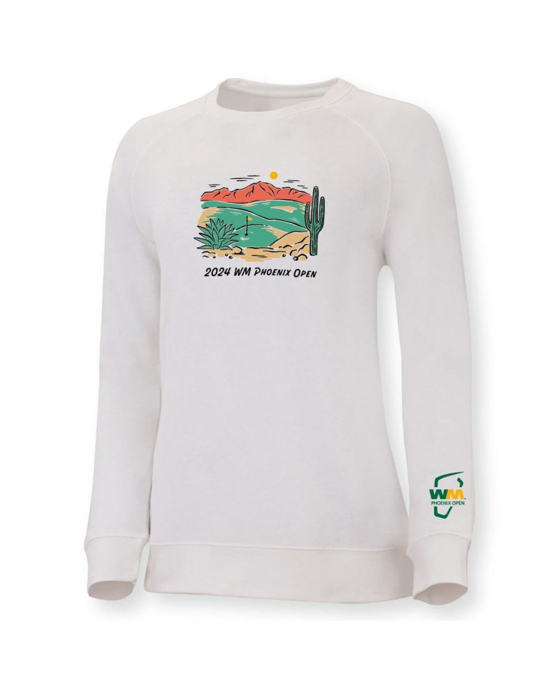 Women's White 2024 WM Phoenix Open Olivie Pullover Sweatshirt