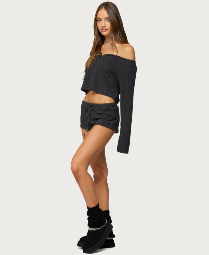Women's Teddy Waffle Shorts